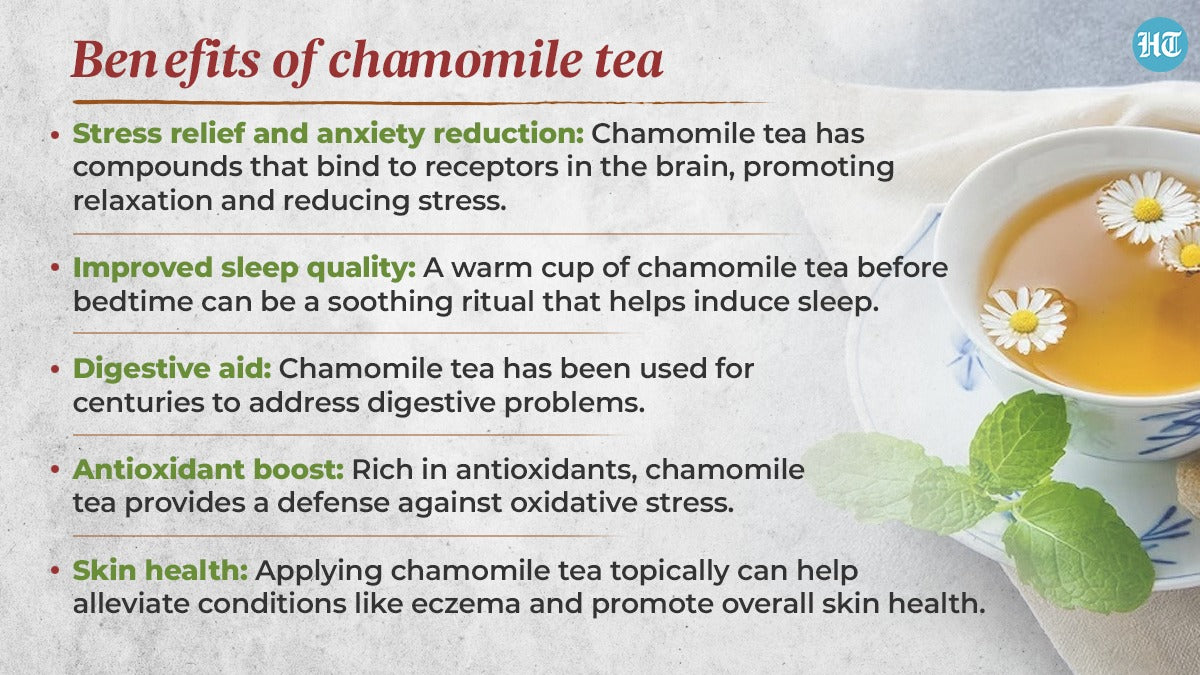 Destress your mind and help relax with this gentle Chamomile tea